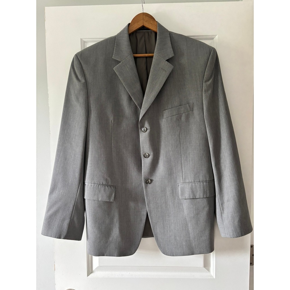 Michael Kors Blazer Mens 42S Gray 100% Wool 3 Button Sport Coat Classic
